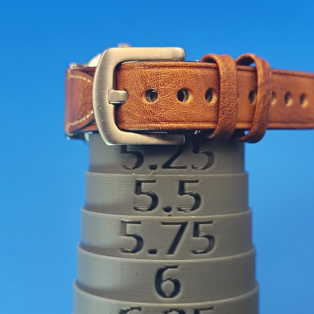 Vintage 2007 Timex 32mm Mens Quartz Dress Watch New Leather Strap‎ RESTORED - Picture 7 of 12
